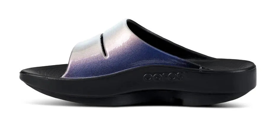 OOFOS Womens OOahh Luxe Slide Calypso