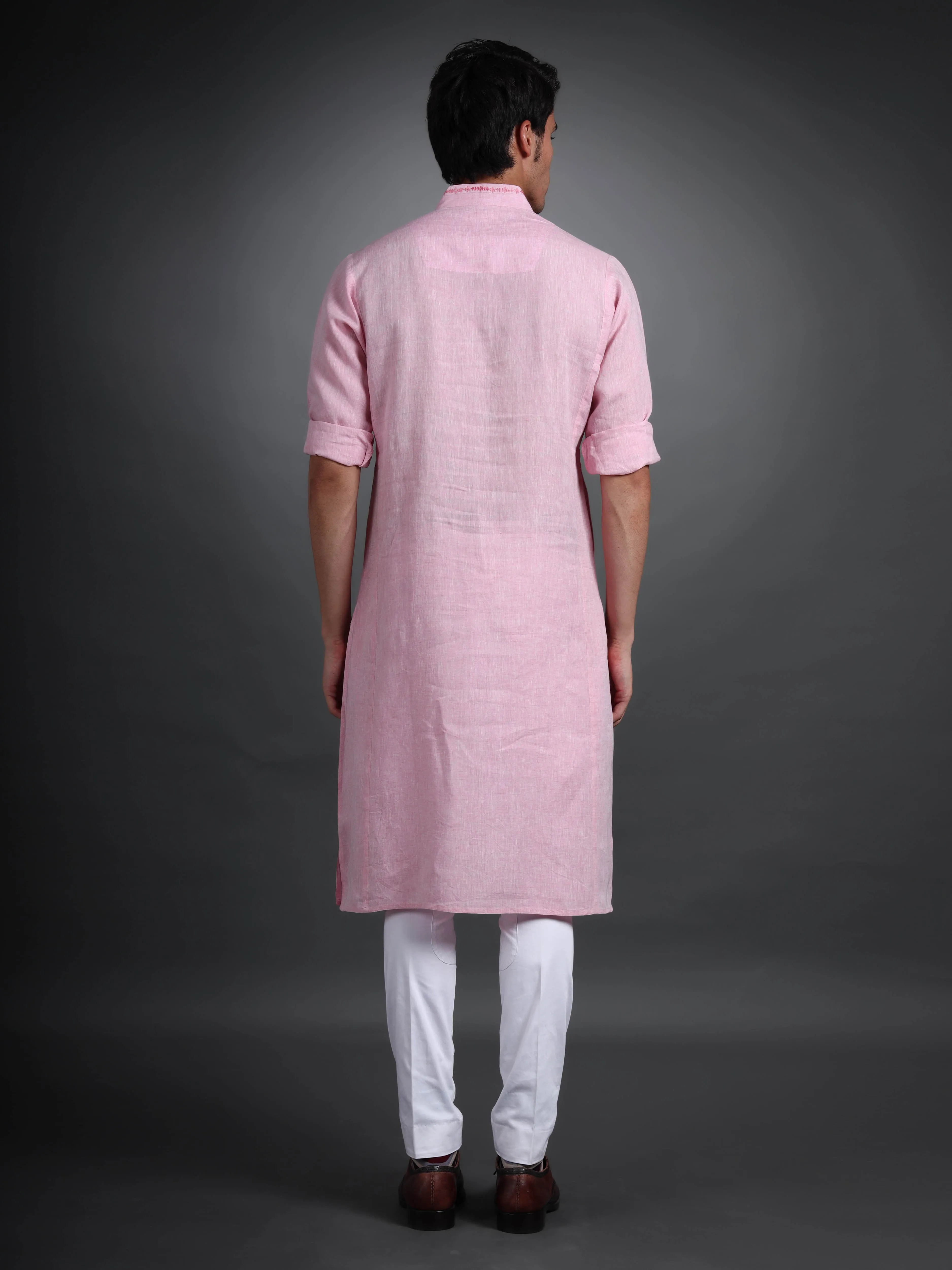 PINK COTTON KURTA