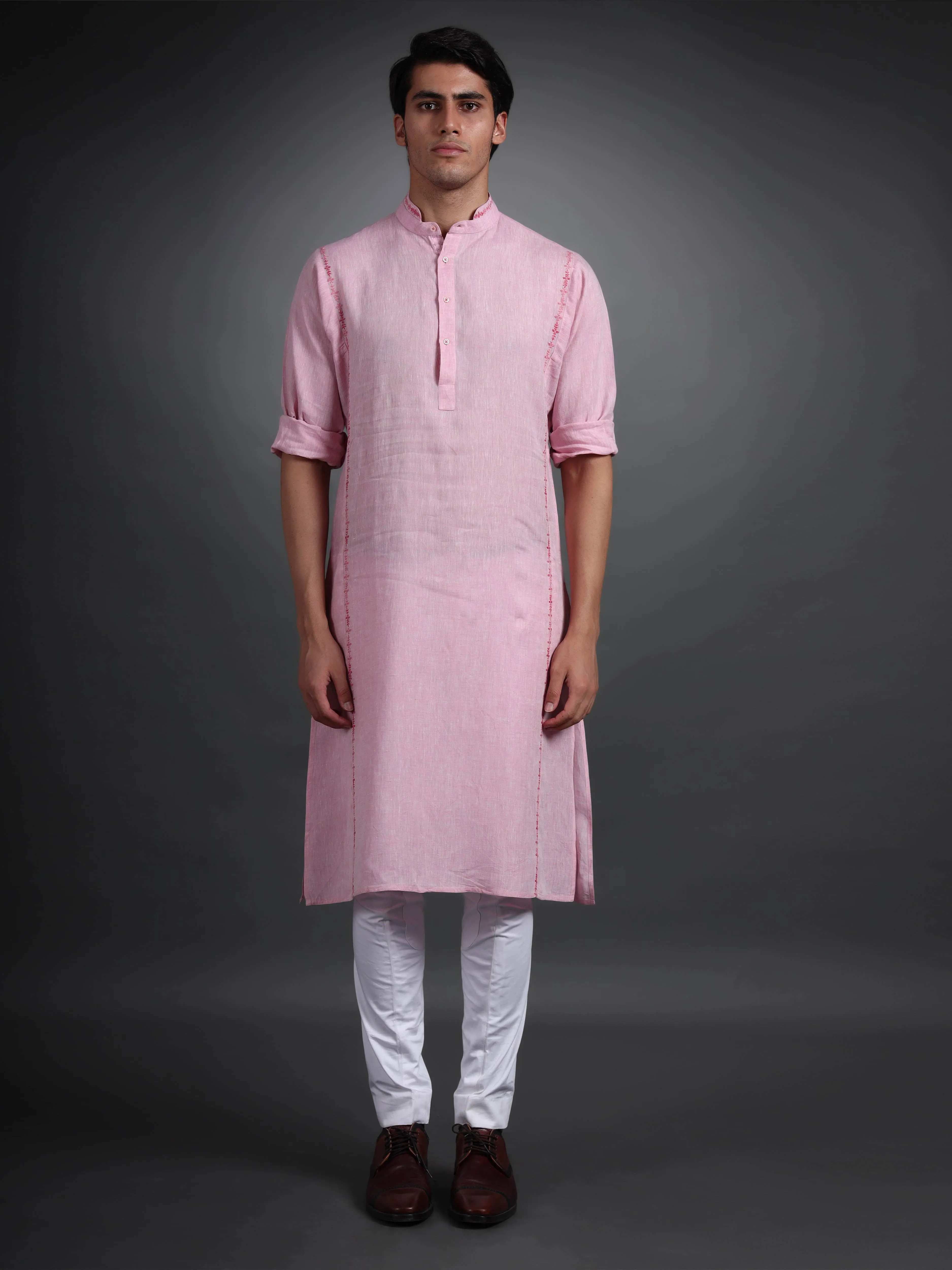 PINK COTTON KURTA