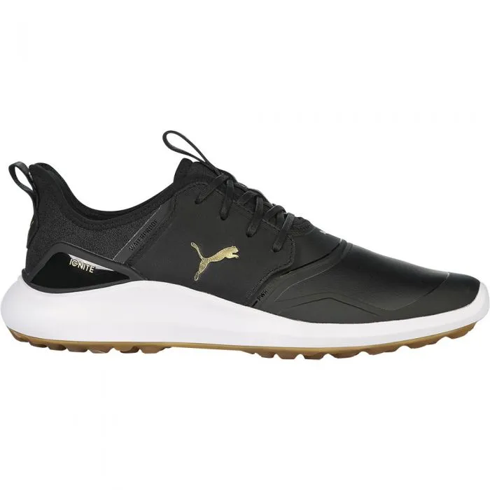 Puma IGNITE NXT Crafted Spikeless Waterproof Shoes - Puma Black/Puma Black/Puma Team Gold