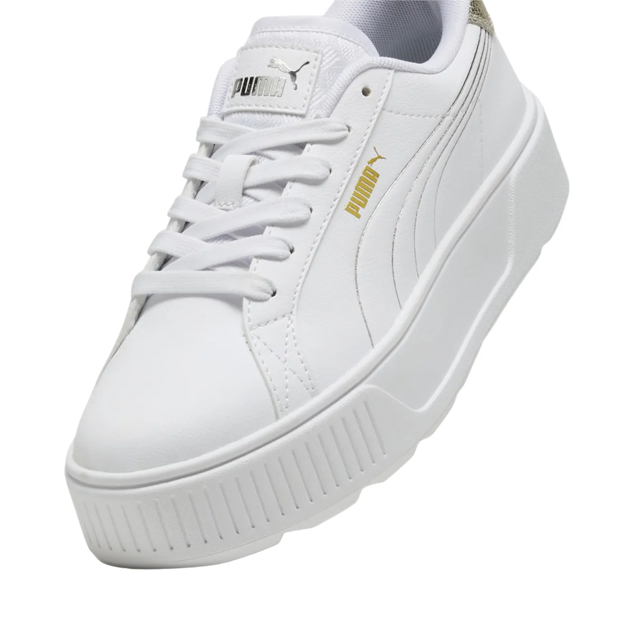 Puma scarpa sneakers da donna Karmen Metallic Shine 395099-01 bianco