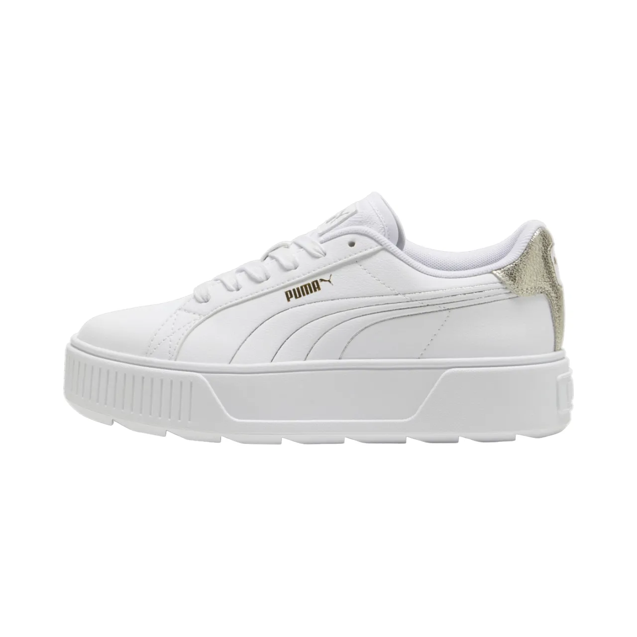 Puma scarpa sneakers da donna Karmen Metallic Shine 395099-01 bianco