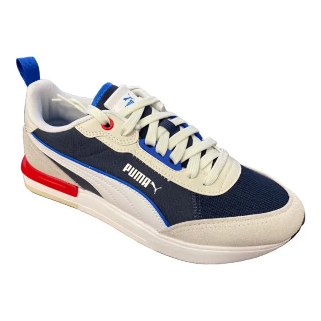 Puma scarpa sneakers da uomo R22 383492 05 blu-bianco