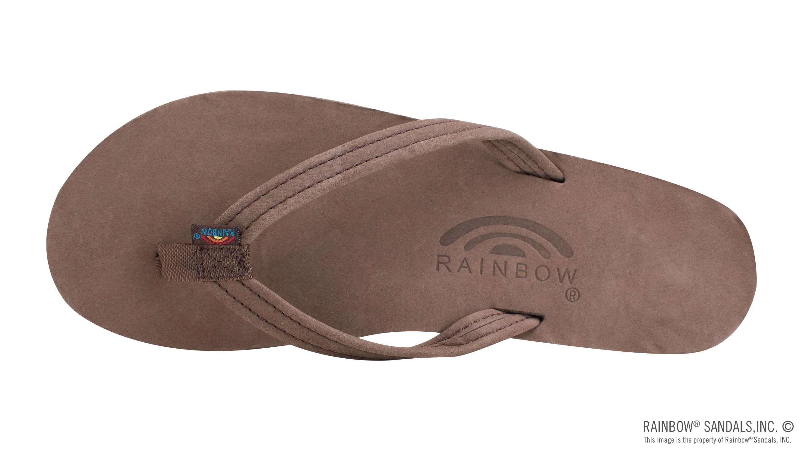 Rainbow Sandals Women’s Double Layer Premier Leather Narrow Strap w/Arch, Expresso