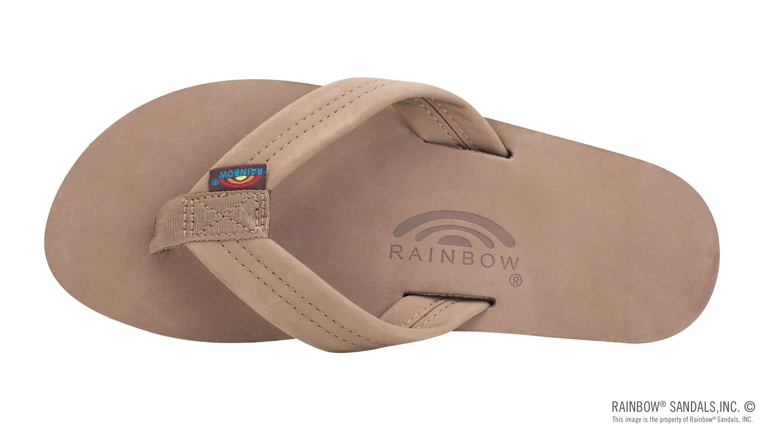 Rainbow Sandals Women's Double Layer Premier Leather Sandals w/Arch Support Dark Brown