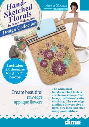 Reen Wilcoxson - Hand-Sketched Florals Design Collection Physical Card