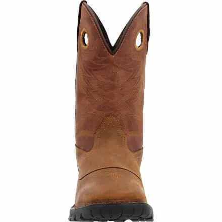 Rocky RKW0380 Men's 11" Legacy 32 Brown Waterproof Soft Toe Western Square Toe Boot (SHOP IN-STORE TOO)