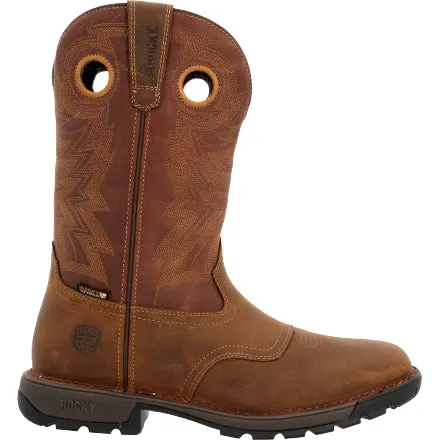 Rocky RKW0380 Men's 11" Legacy 32 Brown Waterproof Soft Toe Western Square Toe Boot (SHOP IN-STORE TOO)