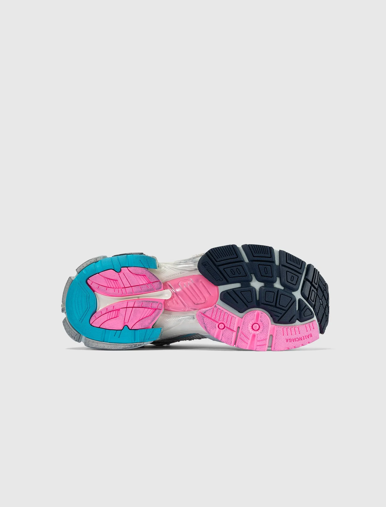 RUNNER SNEAKER "EGGSHELL/GREY/PINK/BLUE"