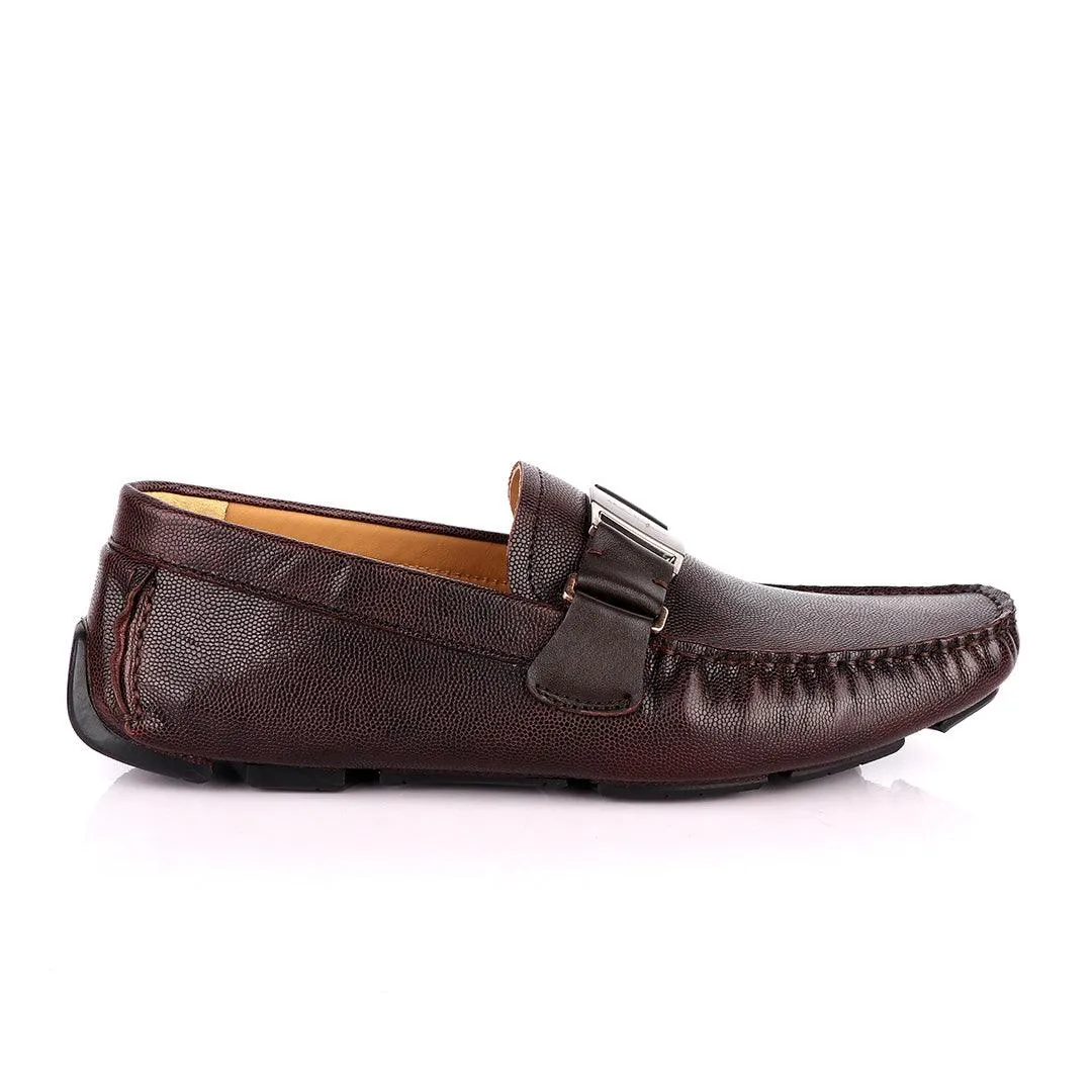 Salvatore Ferragamo Men's Sardegna Brown Driver