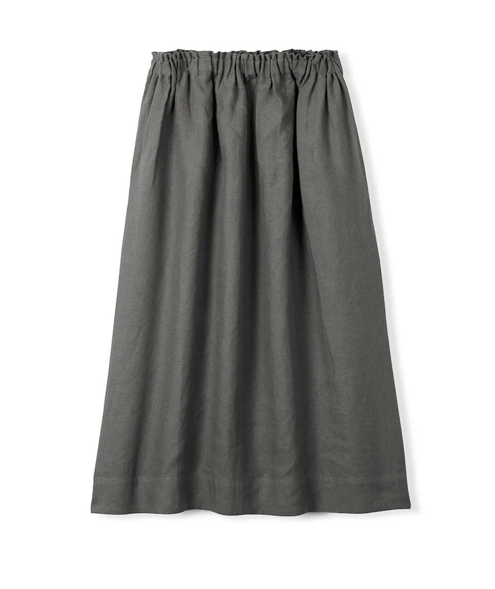 SAMPLE SALE<br>Charcoal Linen Skirt<br>Large