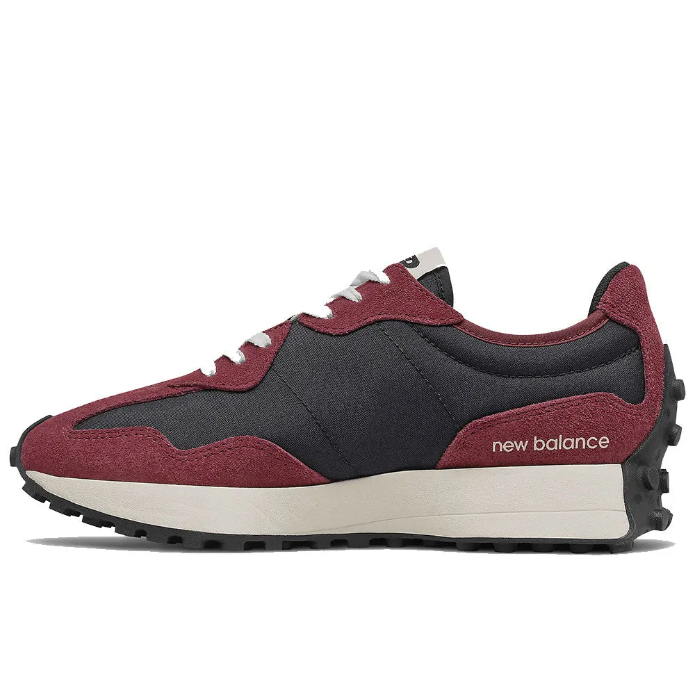 Scarpe Donna NEW BALANCE Sneakers 327 in Suede e Mesh colore Burgundy e Blu