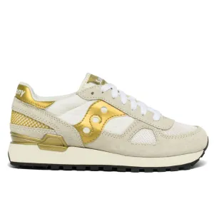 Scarpe Donna Saucony Sneakers Shadow Original White - Gold