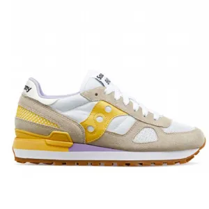 Scarpe Donna Saucony Sneakers Shadow Original White - Yellow