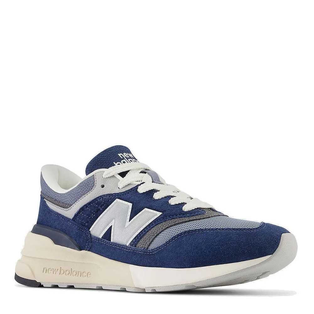 Scarpe Uomo NEW BALANCE Sneakers 997R in Mesh e Suede colore Navy e Arctic Grey