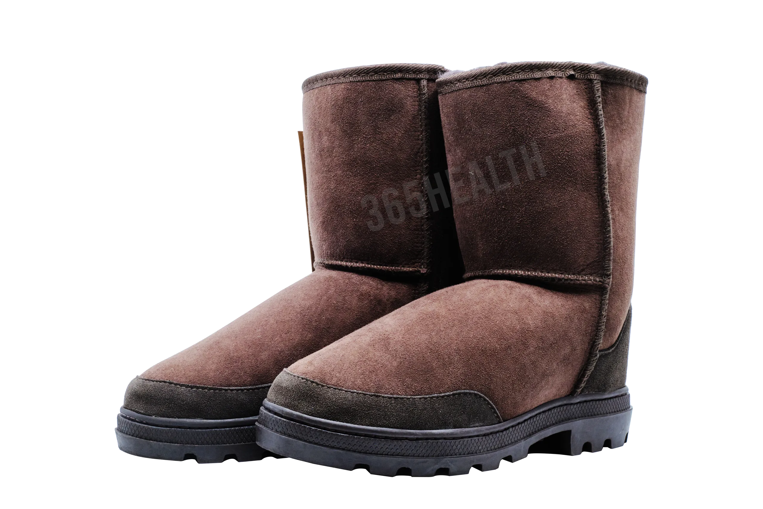 Sheepskin Wool Half Boots /Dark brown