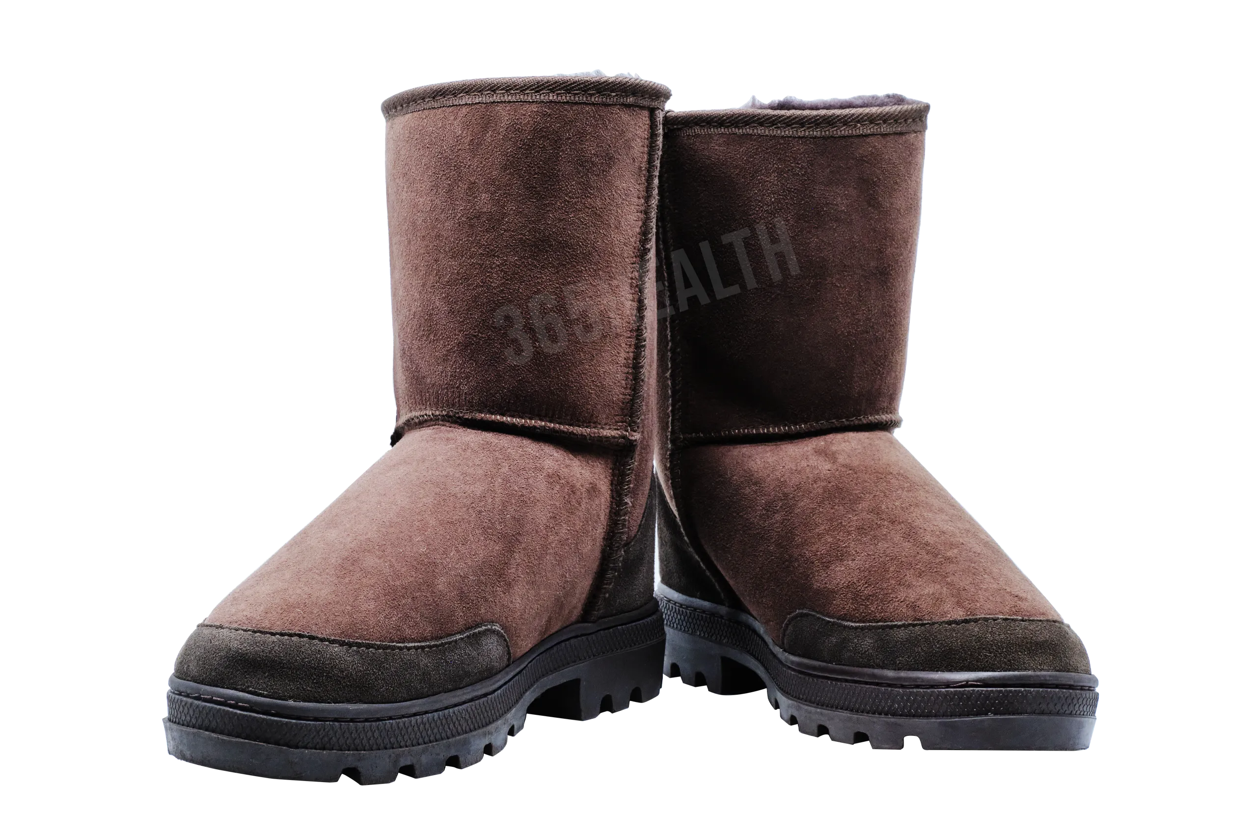 Sheepskin Wool Half Boots /Dark brown