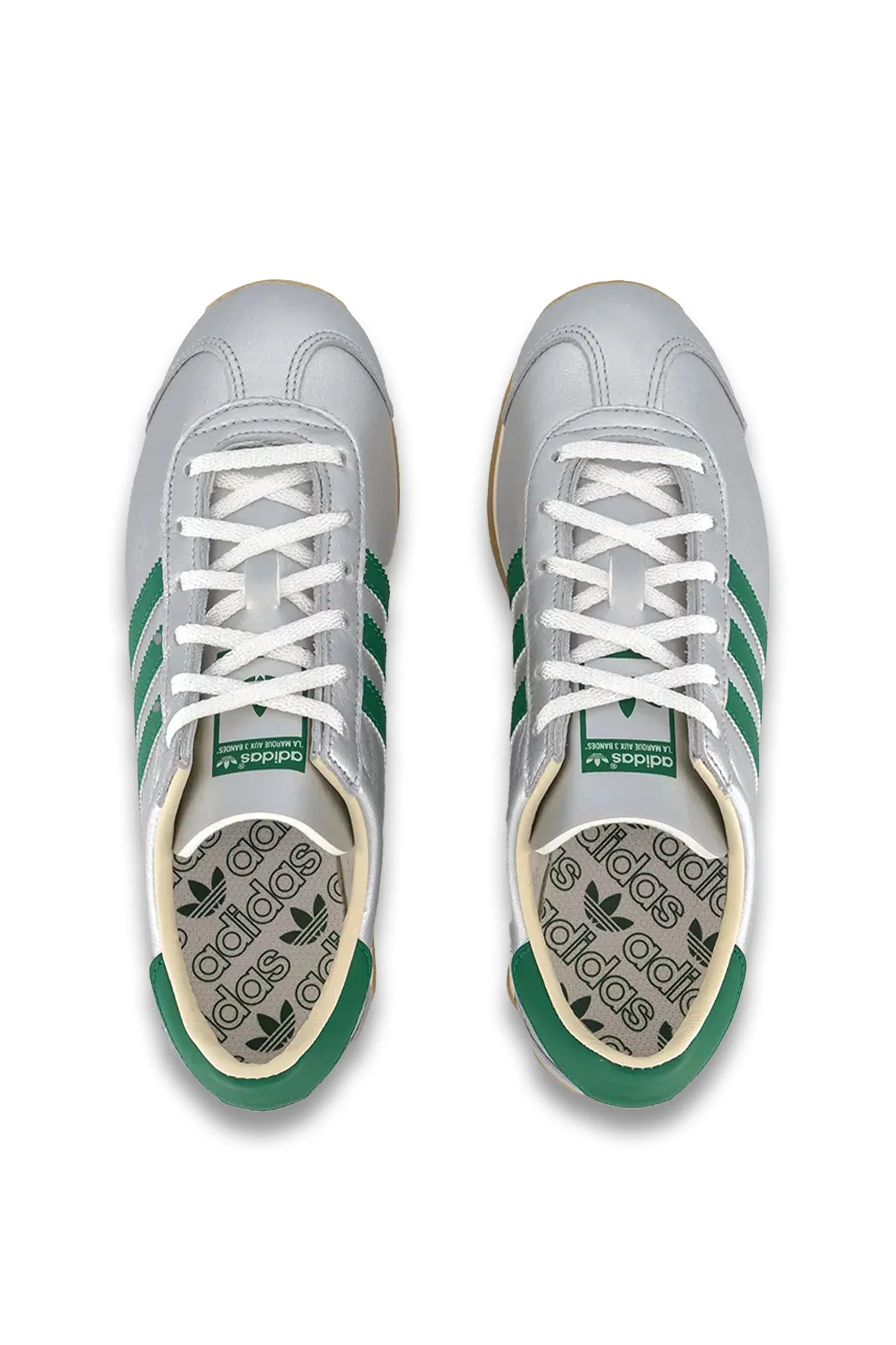 Silver Metalic Collegiate Green Cream White