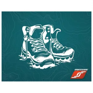 Sticker Hiking Boots White