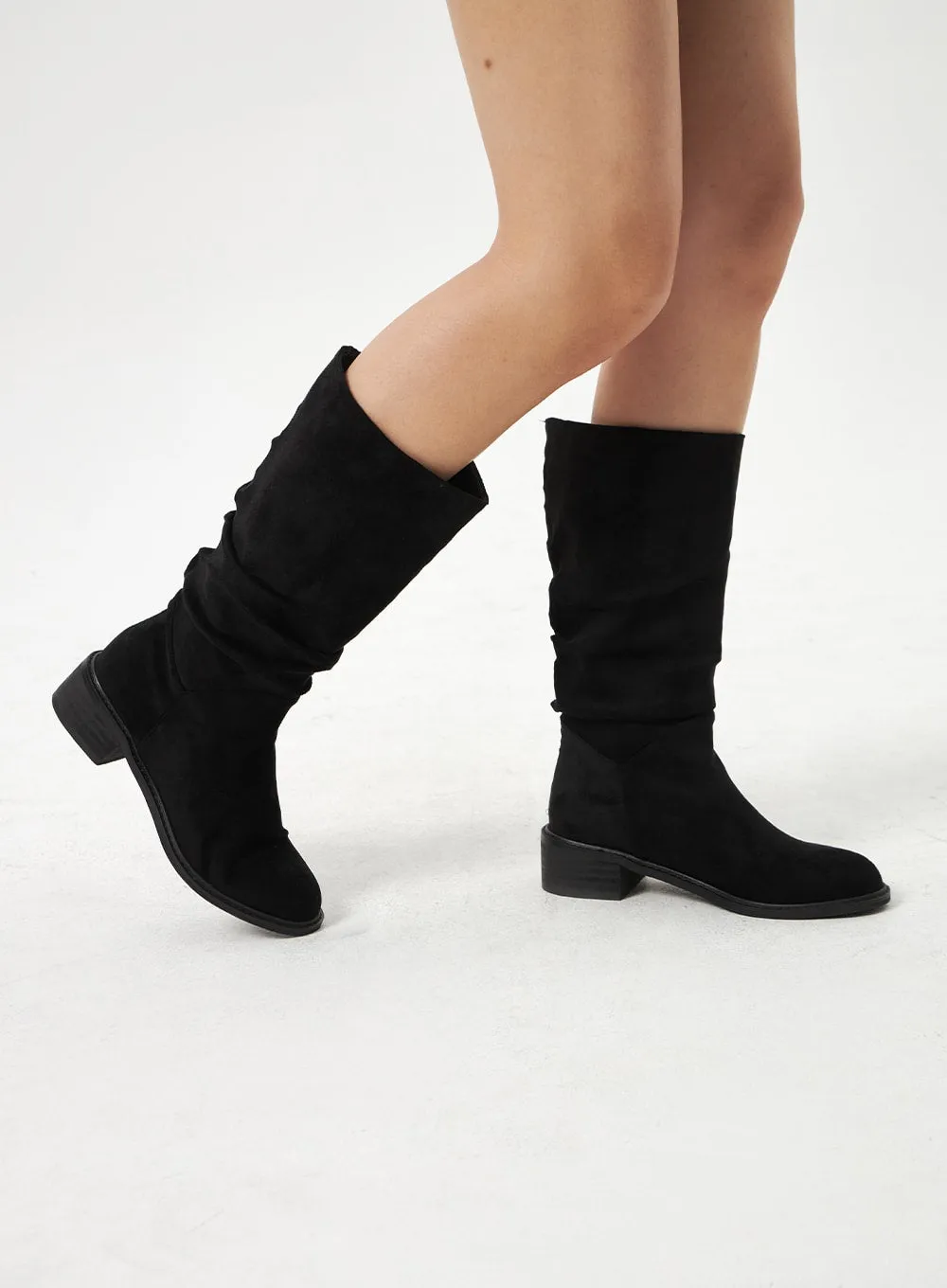 Suede Knee High Boots CA320