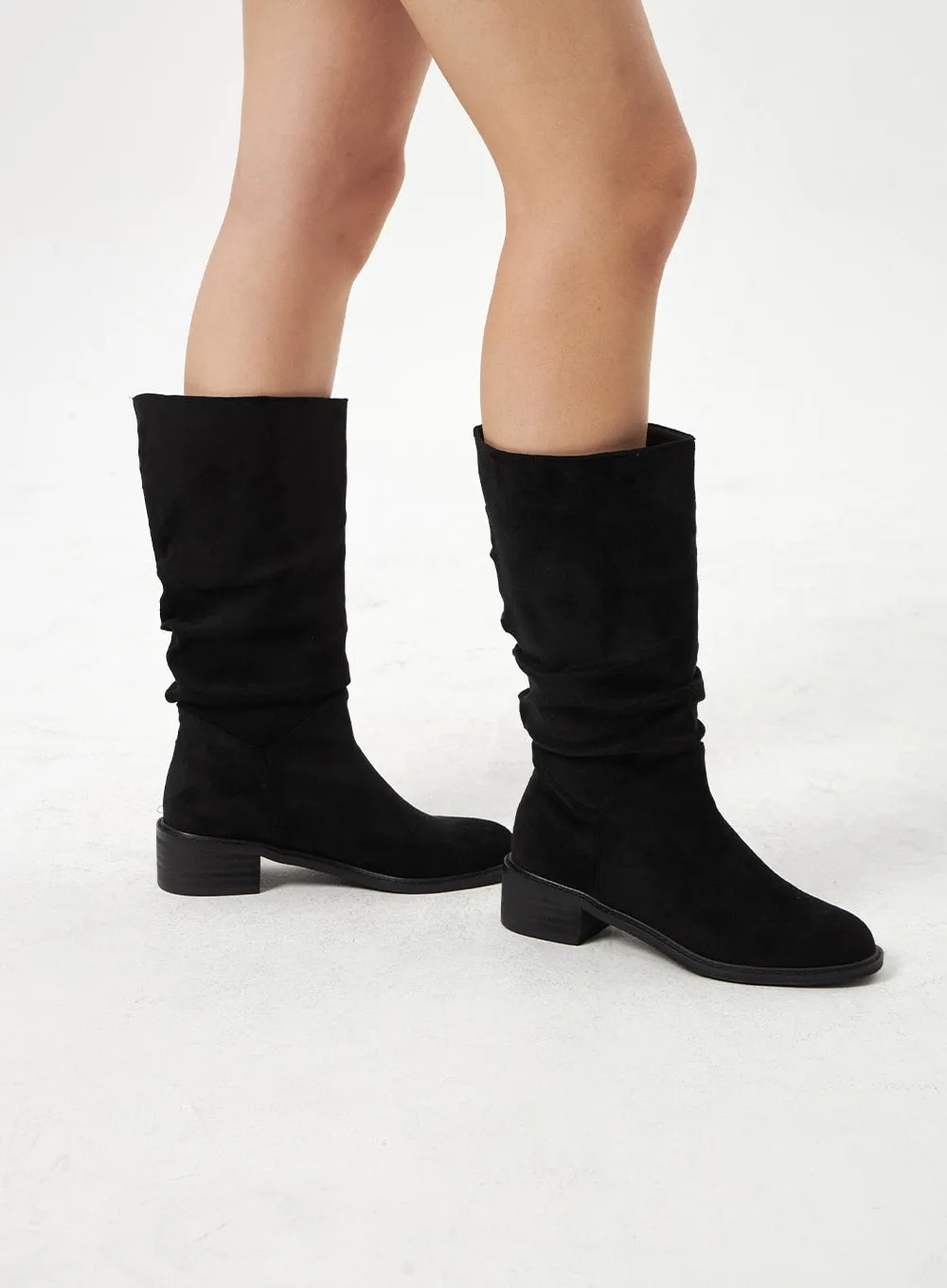 Suede Knee High Boots CA320