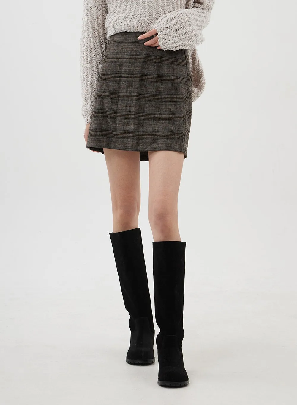 Suede Knee High Boots CJ310