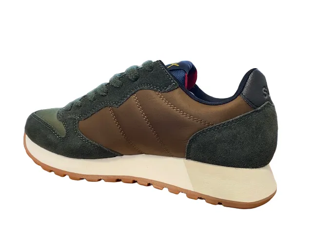 Sun68 sneakers da uomo Jaki Bicolor Z42114 9374 volpe-militare scuro