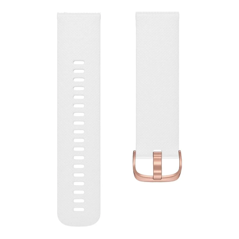 Timex 22mm Range compatible Silicone Watch Straps with Rose Gold Buckles