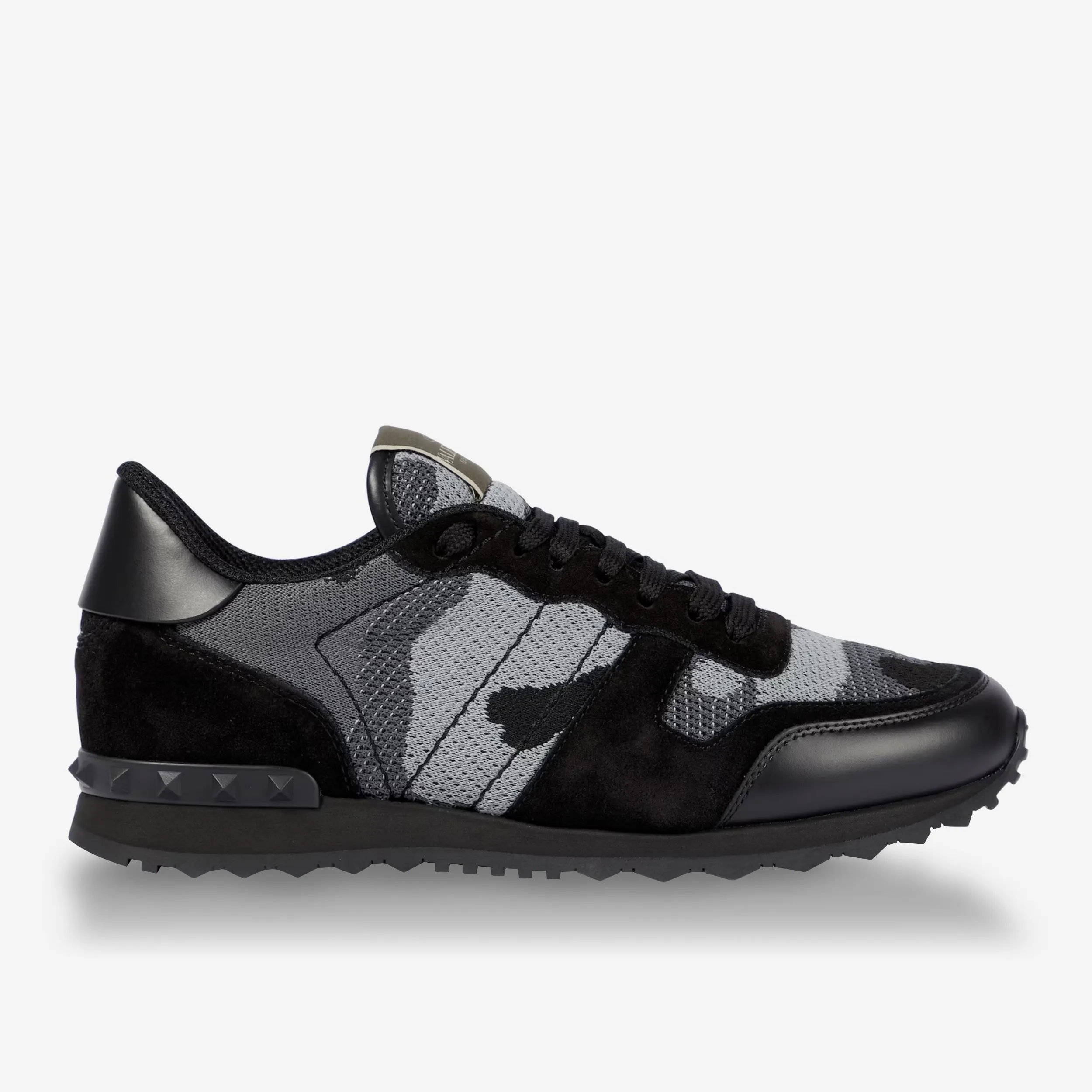 Valentino Garavani Mesh Fabric Camouflage Rockrunner Sneaker