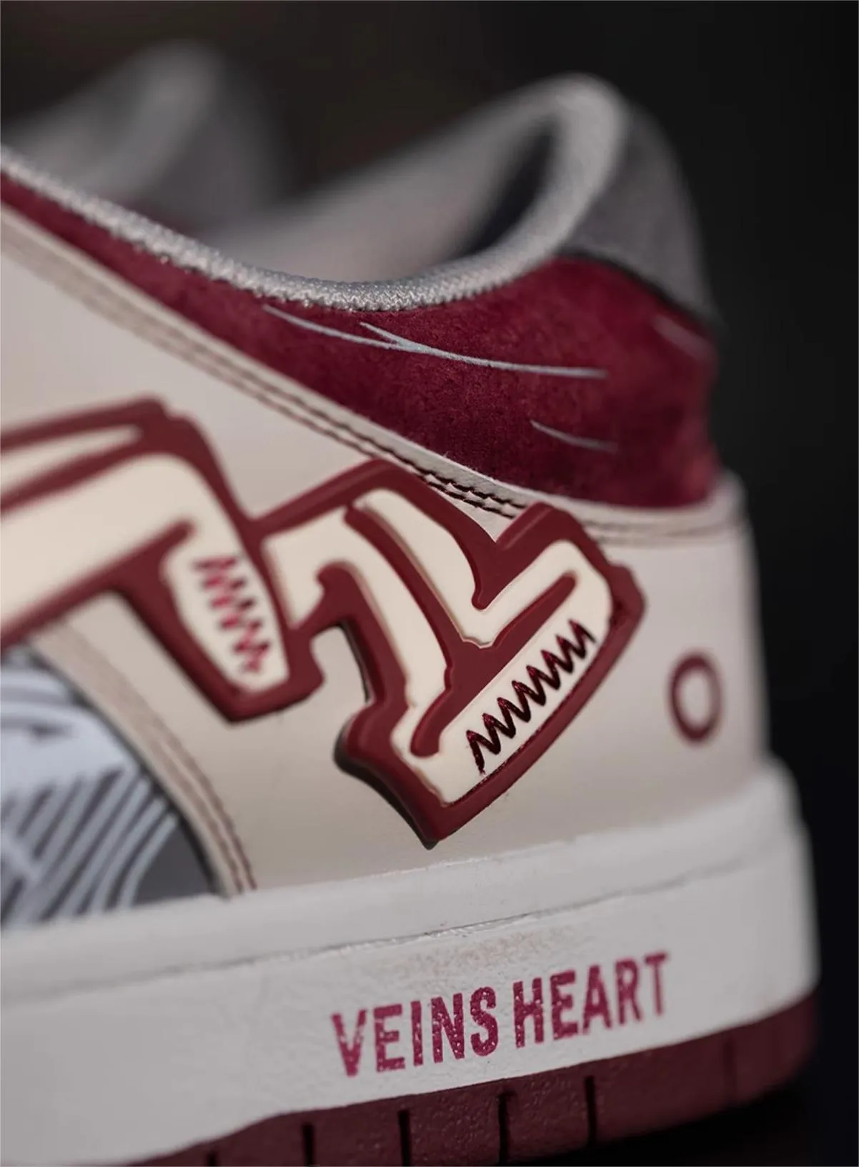 Veins Heart | Red Sneakers