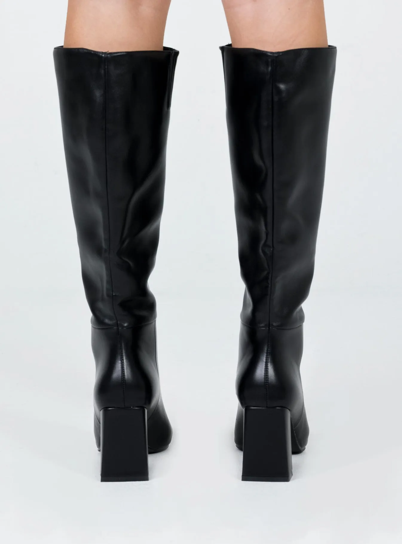 Vesper Knee High Boots Black