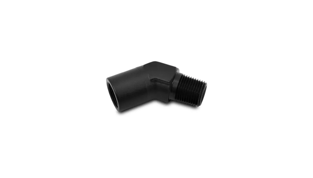 Vibrant Female to Male NPT 45 Degree Adapter Fitting; Size: 1/4" NPT - 11331