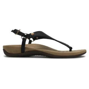 Vionic Rest Kirra KIRRA-BLK-WIDE Other Leather Womens Sandals - Black - UK 6