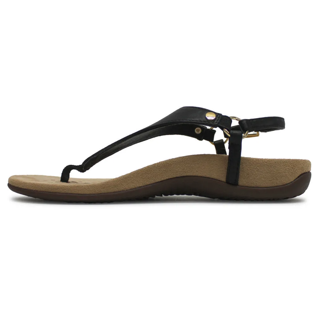 Vionic Rest Kirra KIRRA-BLK-WIDE Other Leather Womens Sandals - Black - UK 6