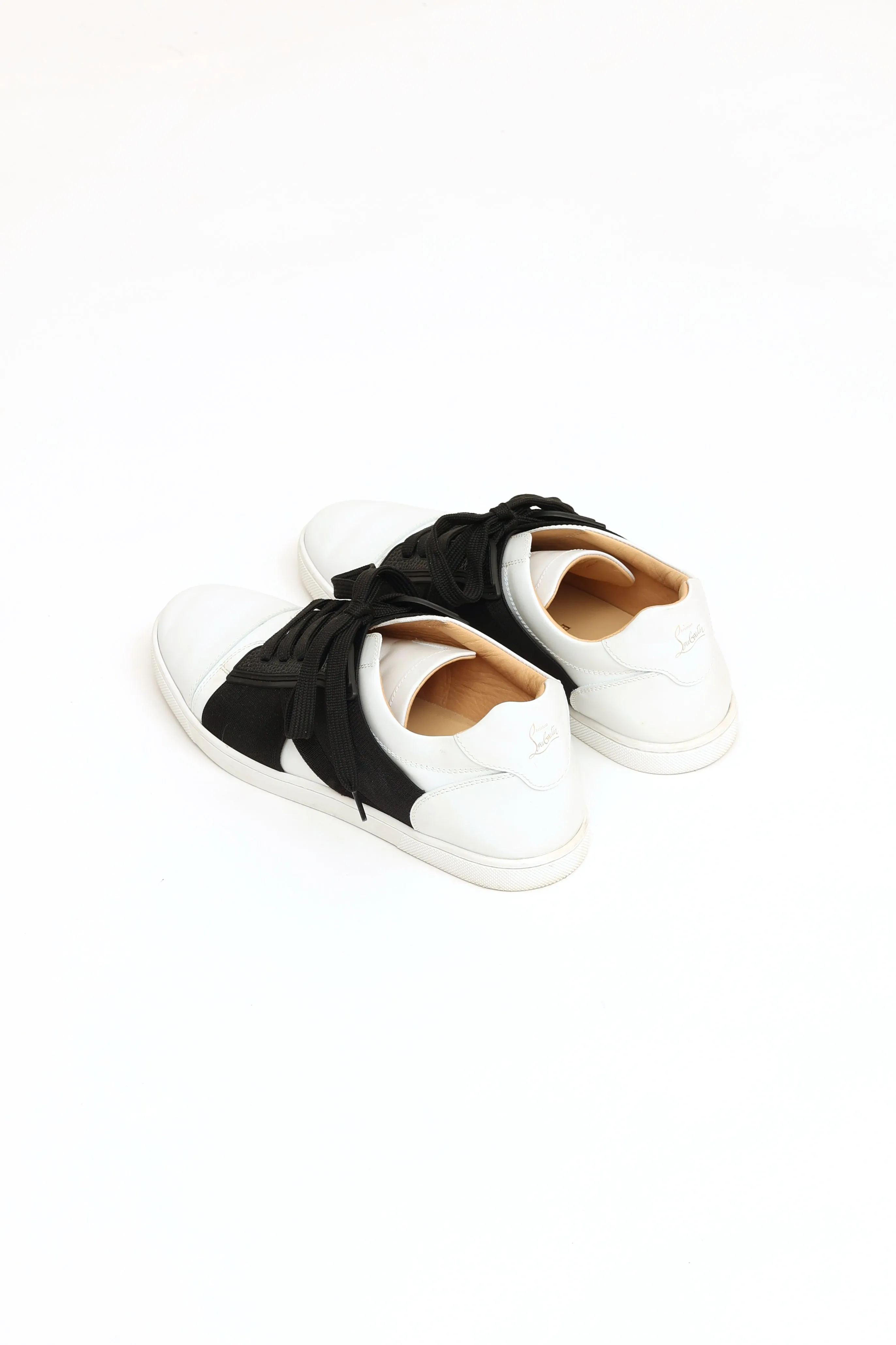 White & Black Bandaged Sneaker