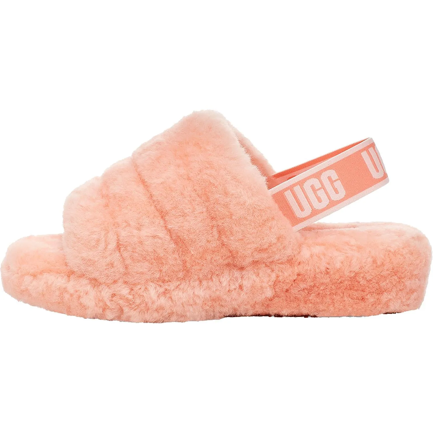 Women's UGG Fluff Yeah Slide Beverly Pink Sheepskin