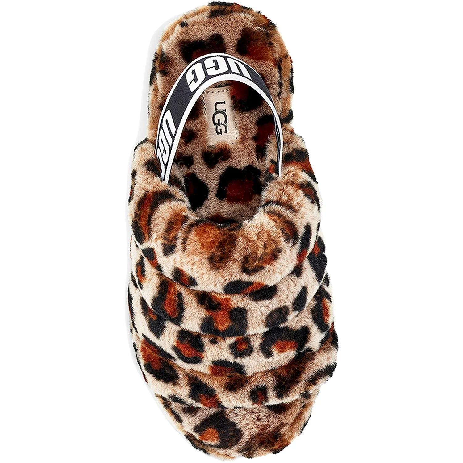 Women's UGG Fluff Yeah Slide Leopard Amphora Sheepskin