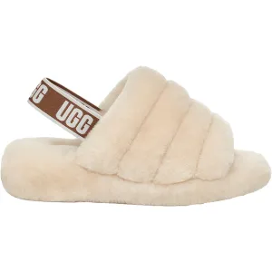 Women's UGG Fluff Yeah Slide Natural Sheepskin