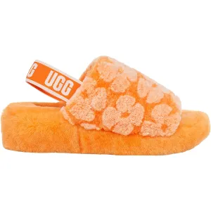 Women's UGG Fluff Yeah Slide Poppy California Poppy Sheepskin