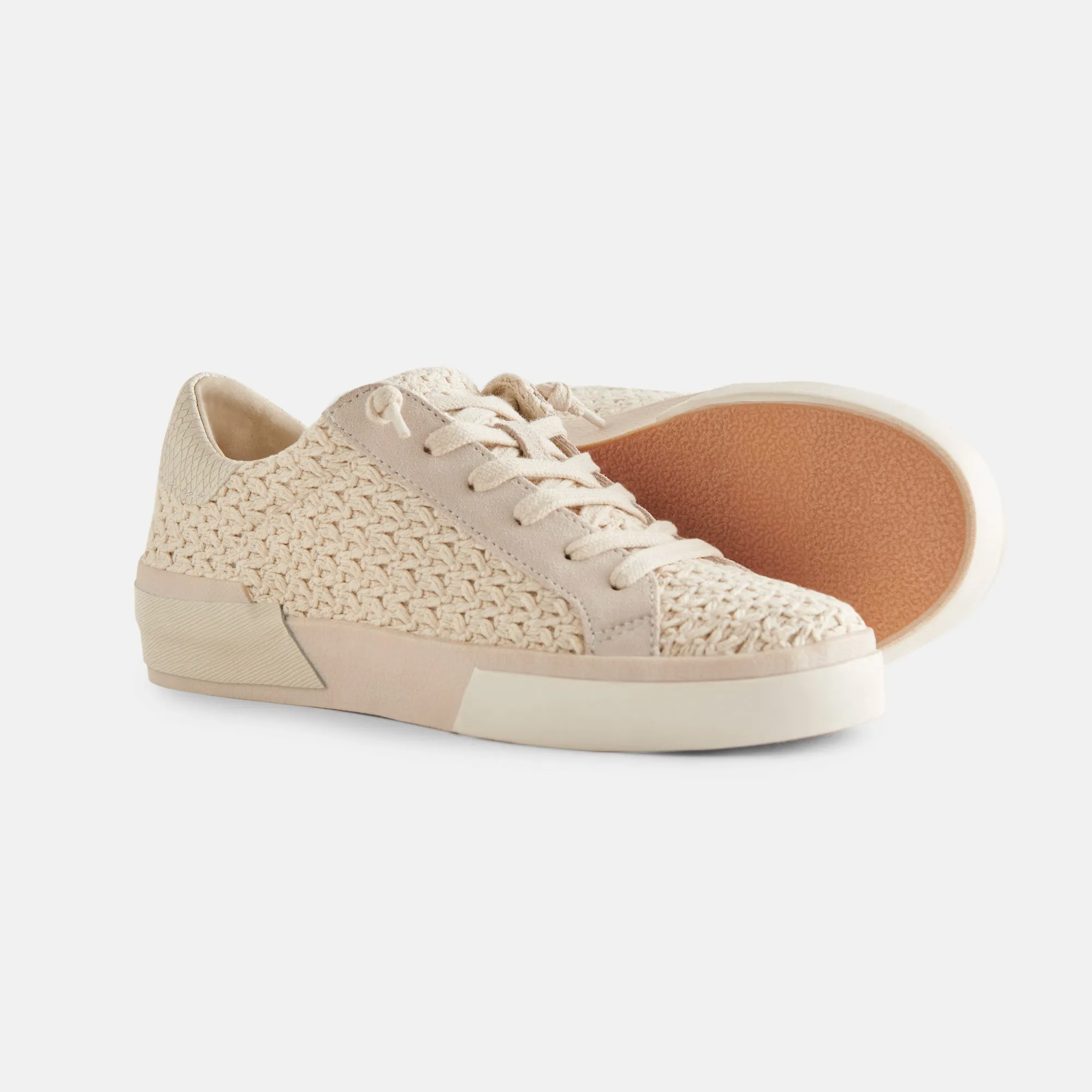 ZINA CROCHET SNEAKERS SANDSTONE CROCHET