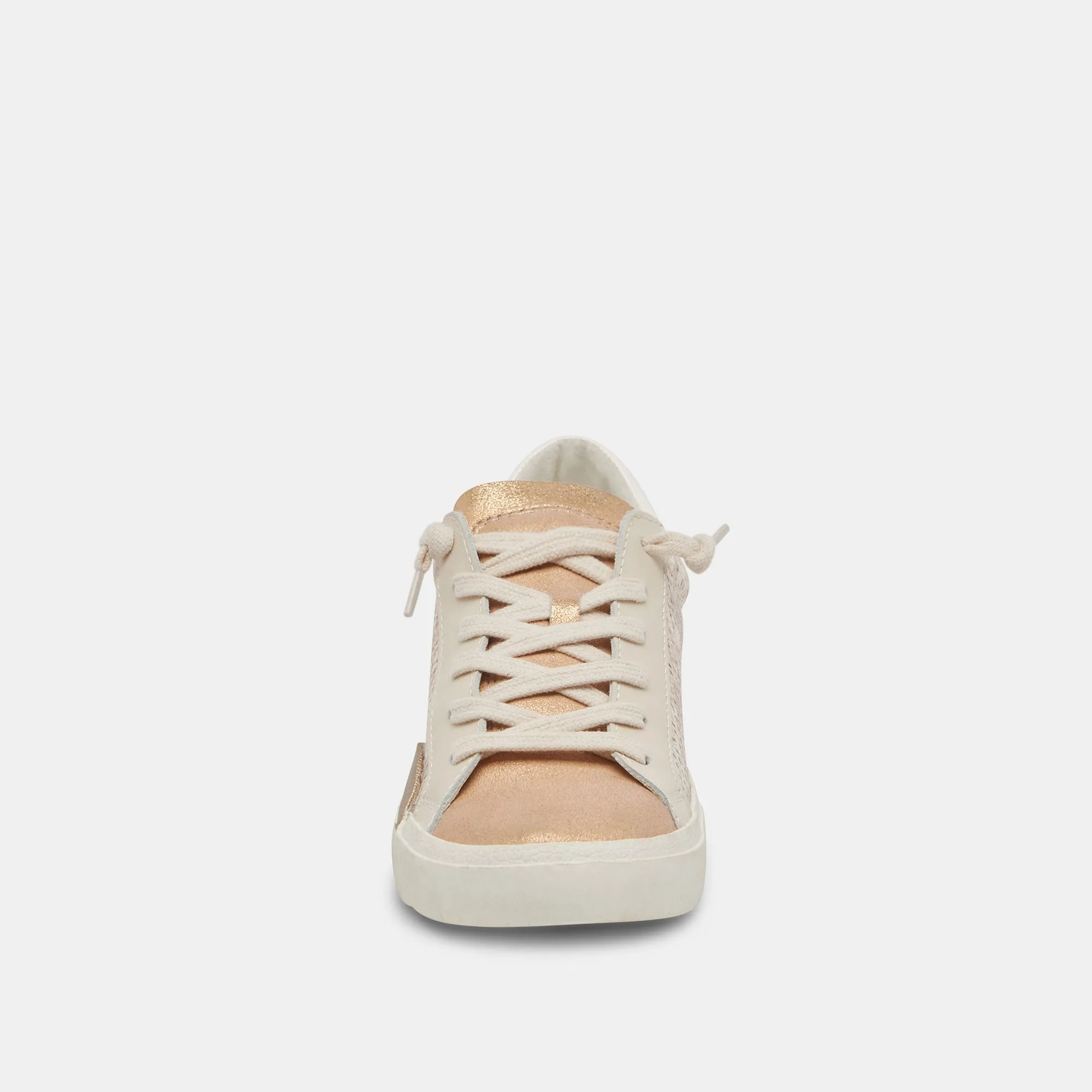 ZINA SNEAKERS SAND EMBOSSED LEATHER